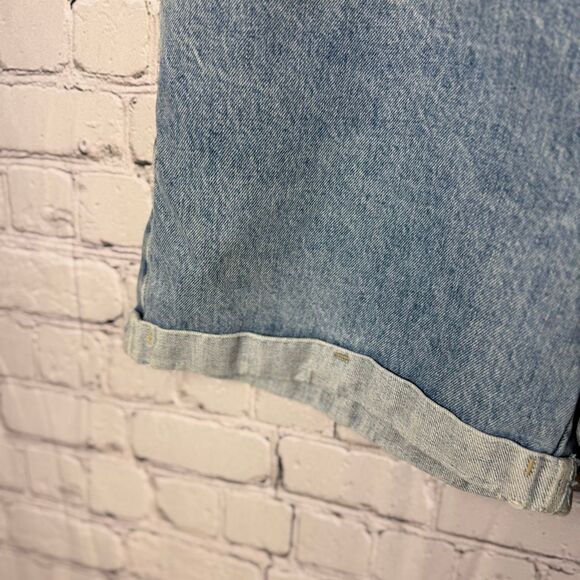 Vintage Gap Loose Fit Cuffed Jean Shorts Y2K Button Fly Size Size 12 C - Picture 6 of 11